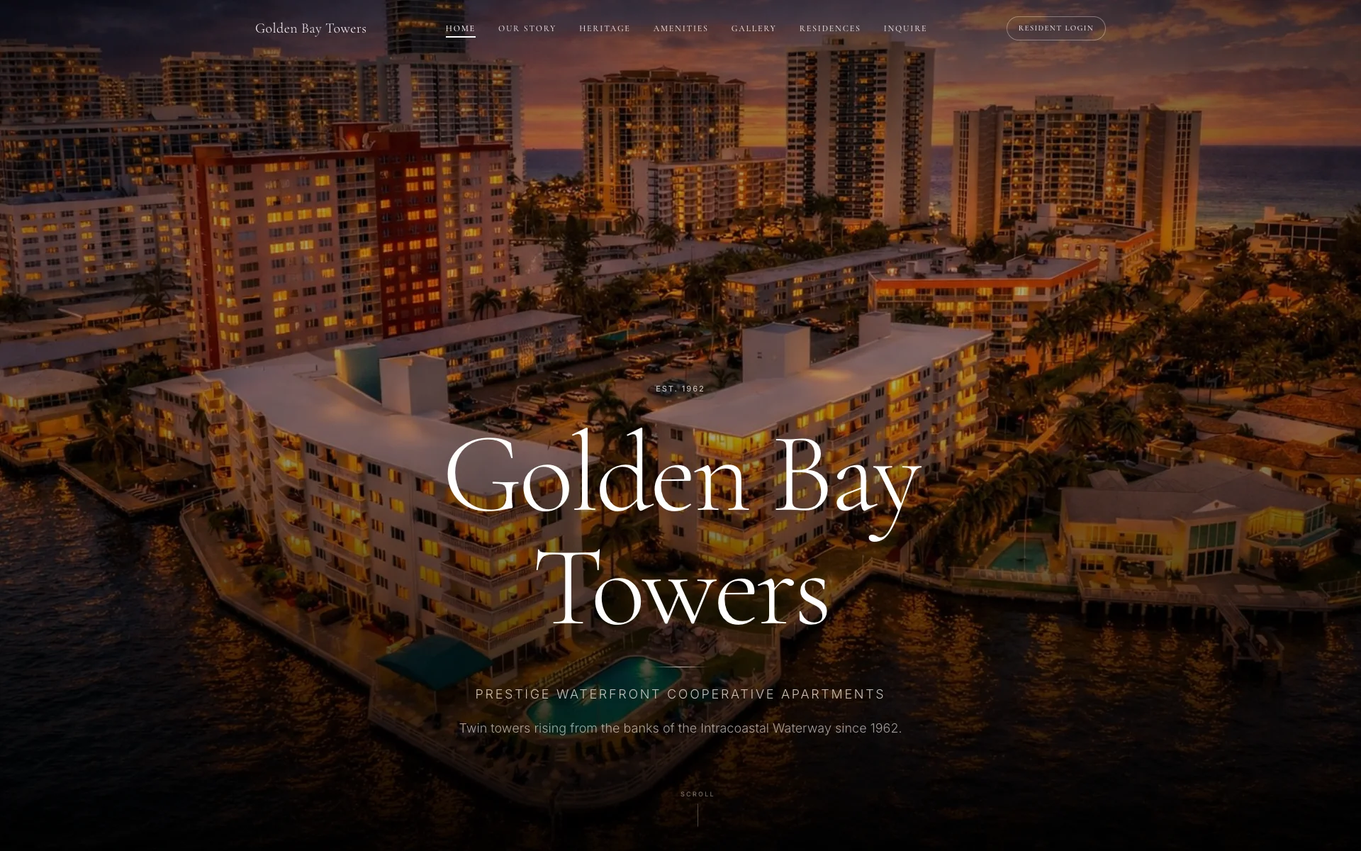 Golden Bay Towers custom public website